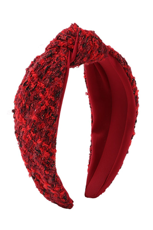 Red Tweed Headband