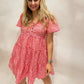 Blush Printed Tiered Dress