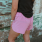 High Waisted Athletic Shorts - Orchard Pink